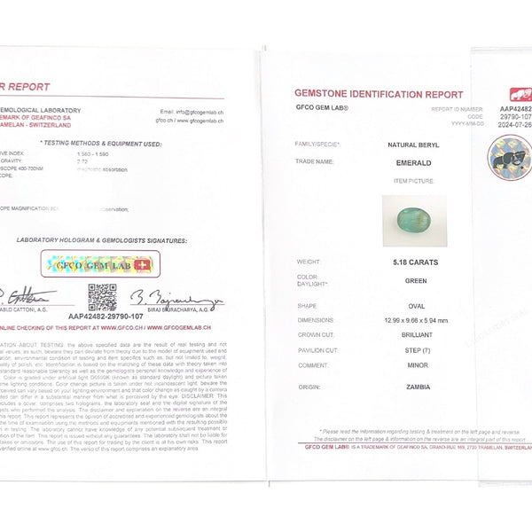 Emerald (Panna Stone) - 5.18 Carat