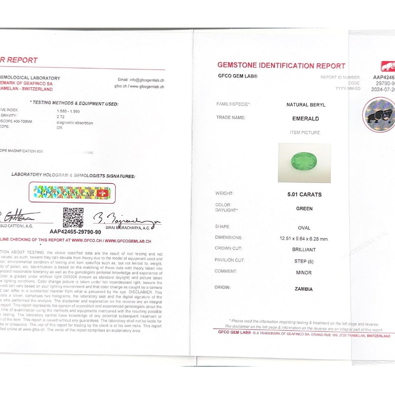 Emerald (Panna Stone) - 5.01 Carat
