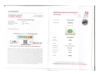 Emerald (Panna Stone) - 5.01 Carat