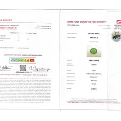 Emerald (Panna Stone) - 5.66 Carat