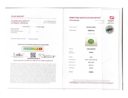 Emerald (Panna Stone) - 5.66 Carat