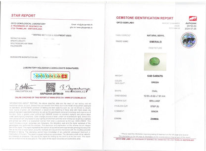 Emerald (Panna Stone) - 5.60 Carat