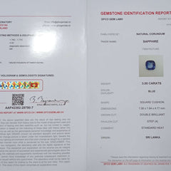 Blue Sapphire - 3.00 Carat