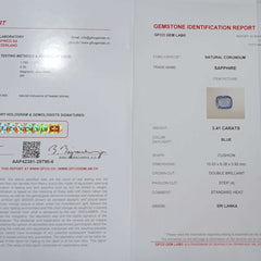 Blue Sapphire - 3.41 Carat