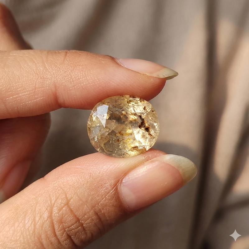 Yellow Sapphire (Pukhraj Stone) - 4.60 Carat